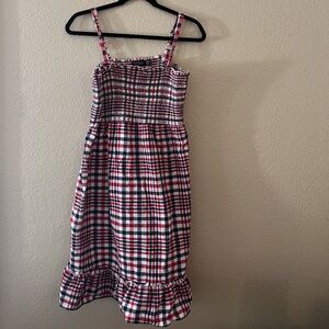 Red White Blue Gingham Picnic dress